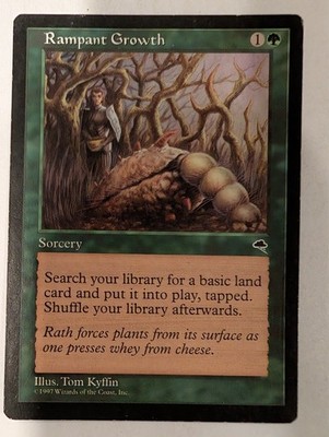Rampant Growth - Tempest - Magic the Gathering MTG Nice!