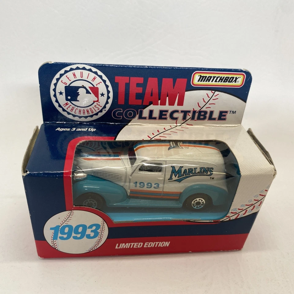 Matchbox 1993 Team Collectible ⚾️ Florida Marlins ⚾️ Diecast White Rose Collect - Image 3 of 4