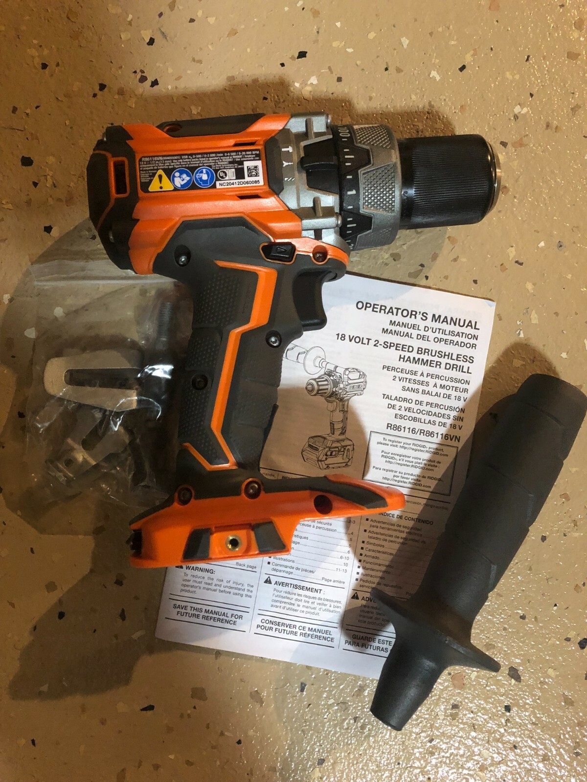 New Ridgid R86116VN 18V Gen 5X  Brushless Cordless 1/2" Hammer Drill / Driver 
