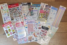 1 LB Stickers School Birthday Sports Child Holiday Hearts Wedding Flowers LOT J