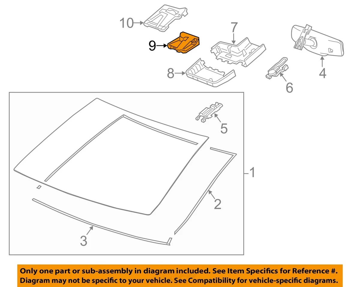 Cadillac GM OEM 14-18 XTS Lane Departure Side View Warning-Camera 