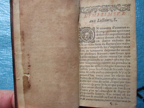DU BARTAS : LES OEUVRES POETIQUES / LES DEUX SEPMAINES. Genève, 1598. - Picture 2 of 12