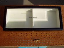 PANDORA JEWELRY DEALER'S GLASS DISPLAY BOX CASE LARGE NO TRAYS NEVER USED NICE