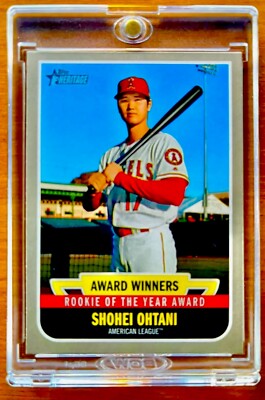Shohei Ohtani RARE ROOKIE RC HERITAGE INVESTMENT CARD SSP TOPPS ANGELS MVP  MINT | eBay