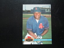 MO VAUGHN 1991 TOPPS STADIUM CLUB ROOKIE BASEBALL CARD # 546 NMMT+. rookie card picture