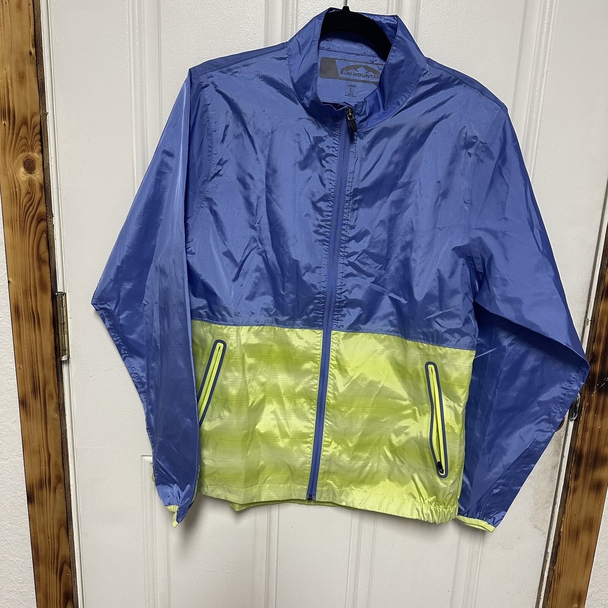 Sun Mountain Rain Wear Jacket Full Zip Golf Womens Large Polyester