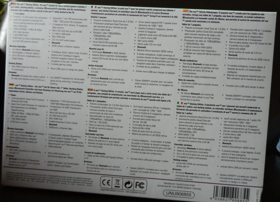 Tablette SnakeByte Unu 7" Gaming Edition [ Tablette-Manette-Airmouse ]  NEUF   - Photo 4/4