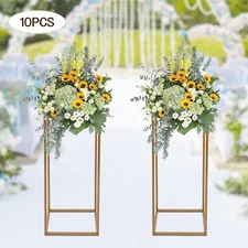 31.4'' 10Pcs Tall Gold Metal Flower Stand for Wedding Table Centerpieces Decor