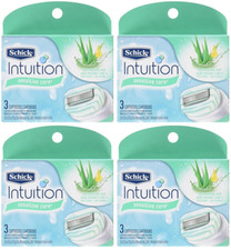 Schick Intuition Sensitive Care Moisturizing Razor Blade Refills, 12 Cartridges
