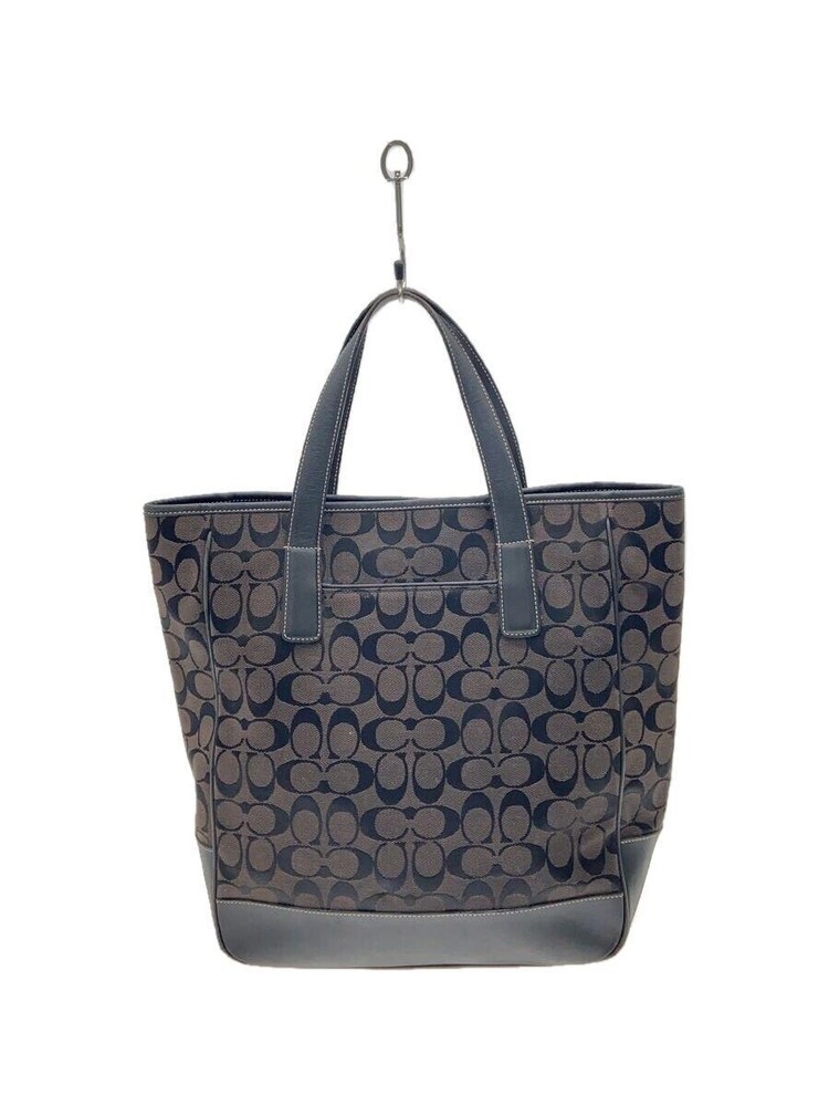 COACH Tote Bag 6093 Signature Grey Used