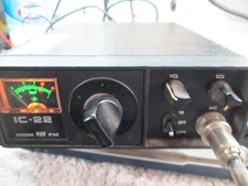 ICOM IC-22 VHF FM Ham Radio Transceiver w/Microphone  Limited Testing