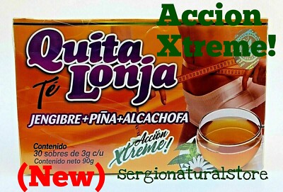 (New) TE DE QUITA LONJA TEA Jegibre + Piña 30 Bag Accion Xtreme Support Efectivo