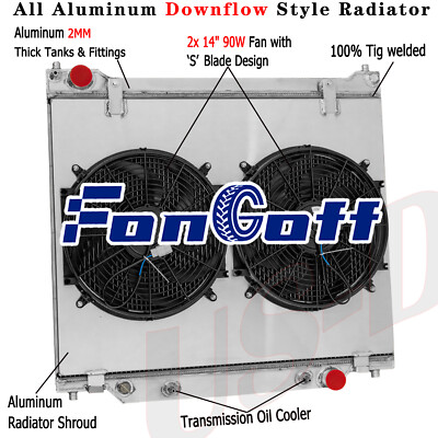 4 Row Radiator Shroud Fan For 1997-2014 Ford E150 E250 E350 E450 E550 5.4L 6.8L