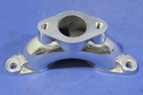 TRIUMPH TROPHY TR5T T100C LATE TYPE INLET MANIFOLD POLISHED 70-7578 NEW - Picture 2 of 6