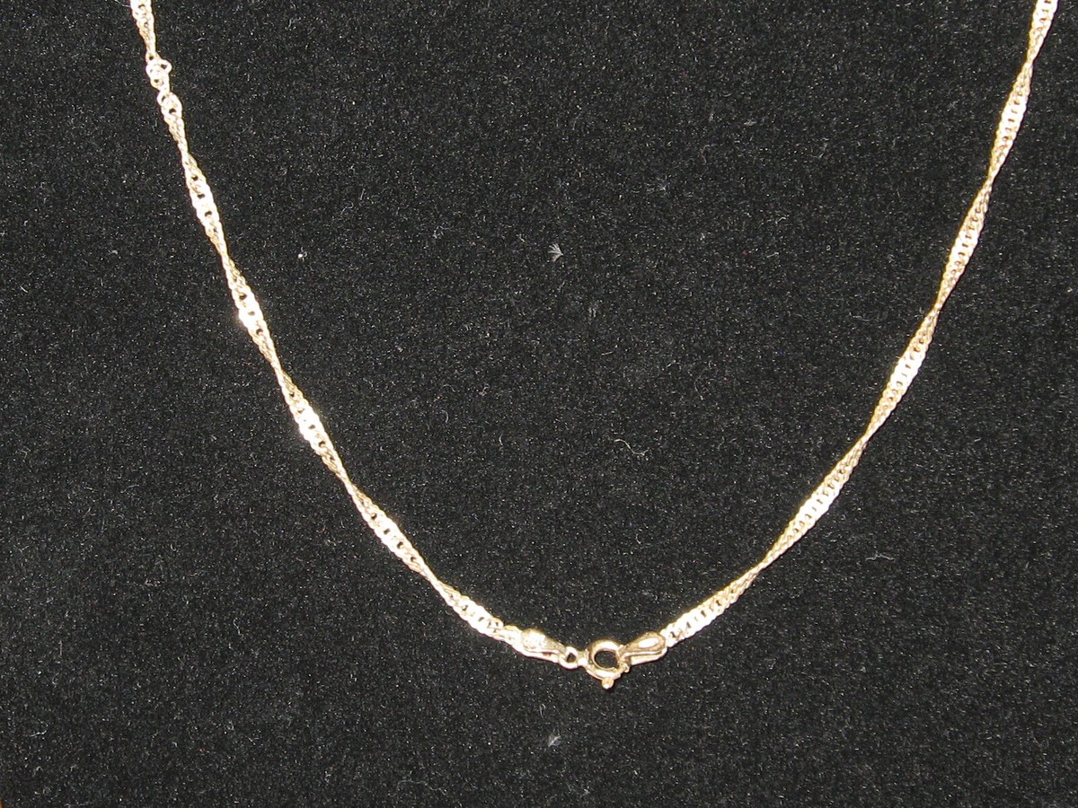 Vtg. H.W. Burdick Sterling Silver Necklace 24