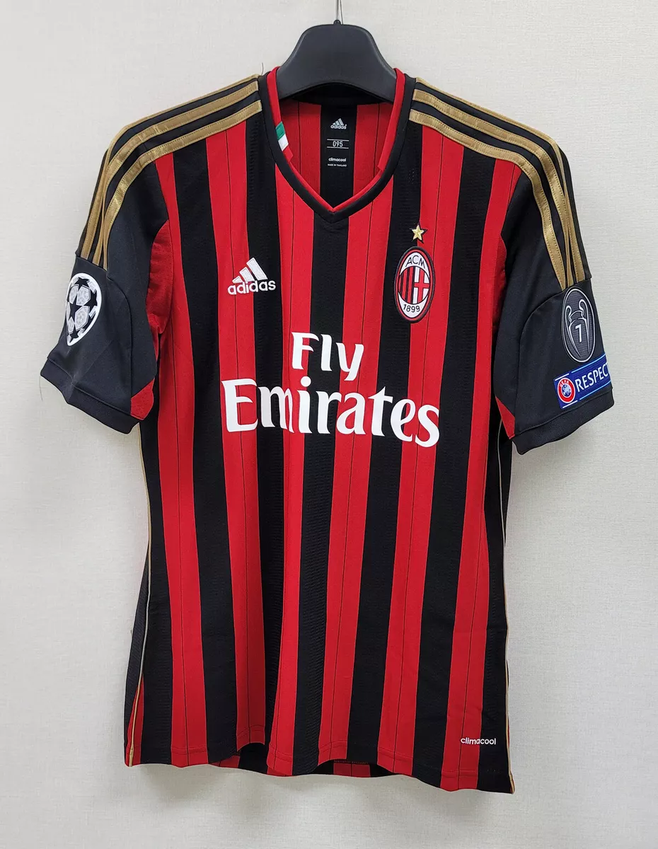 2013-14 AC Milan home No.22 KAKA S/S UEFA Champions League 13-14 ACM jersey