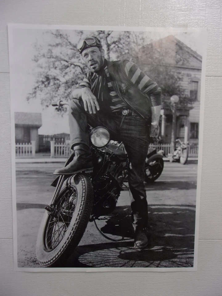 WILD ONES LEE MARVIN ON A HARLEY PANEAD POSTER..VINTAGE