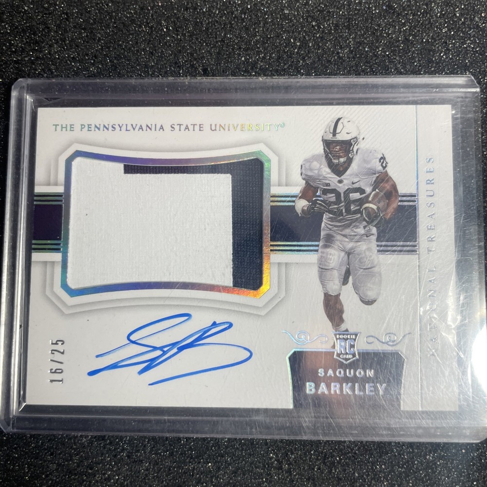 2018 Saquon Barkley Panini National Treasures Rpa Collegiate 16/25