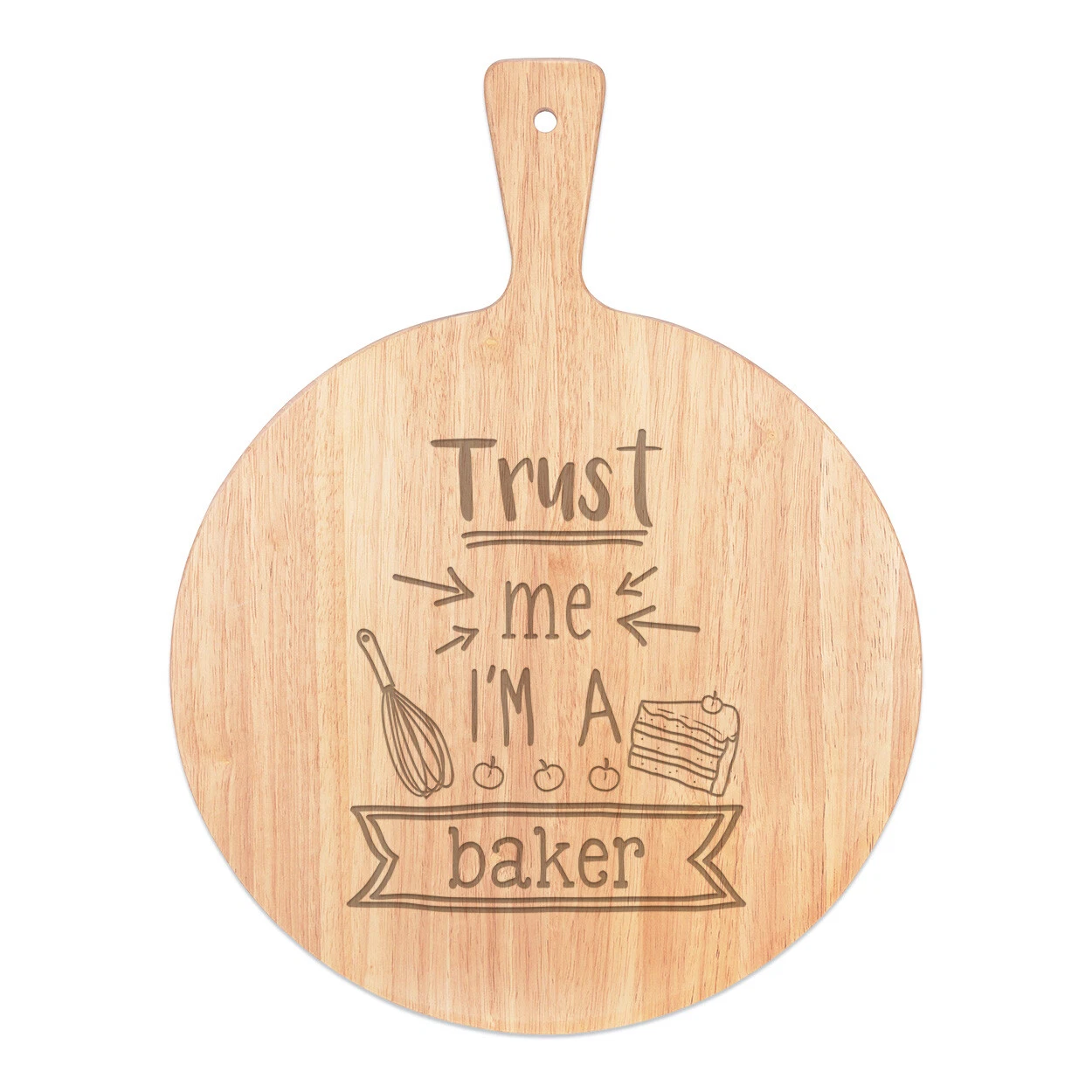 Trust Me I'm A Baker Pizza Board Paddle Wooden Funny Best Favourite