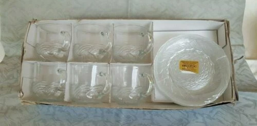 Arcoroc Glass Cups & Saucers