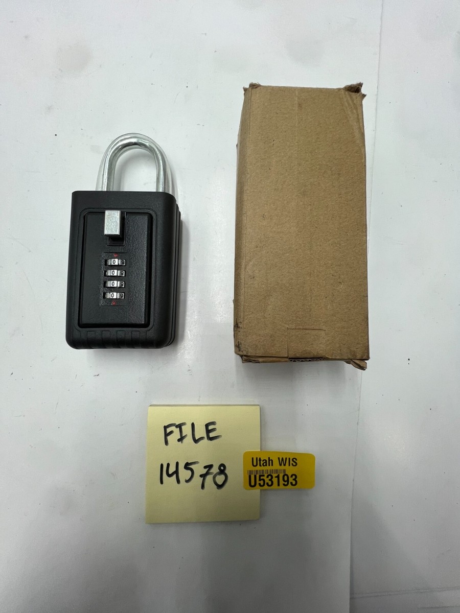 Key Lock Box LB-003-0000 Lockbox Combination Shackle Fence