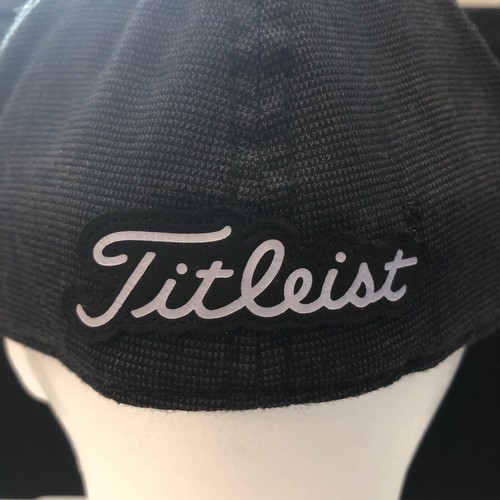 Titleist Hat Golf Sports Outdoor M / L Black A-Flex Fitted Cap - Picture 4 of 9