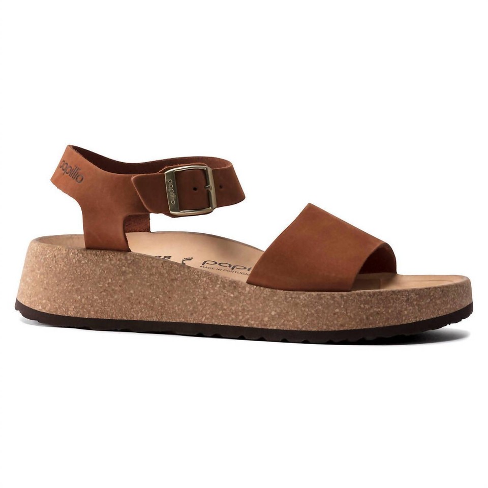 Birkenstock women's glenda nubuck leather sandals in Pecan size 42