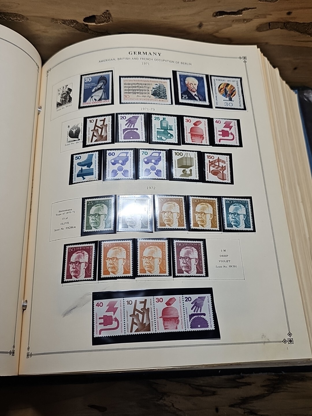 Scott International Postage Stamp Album Part 8 & 9 Partial Complete