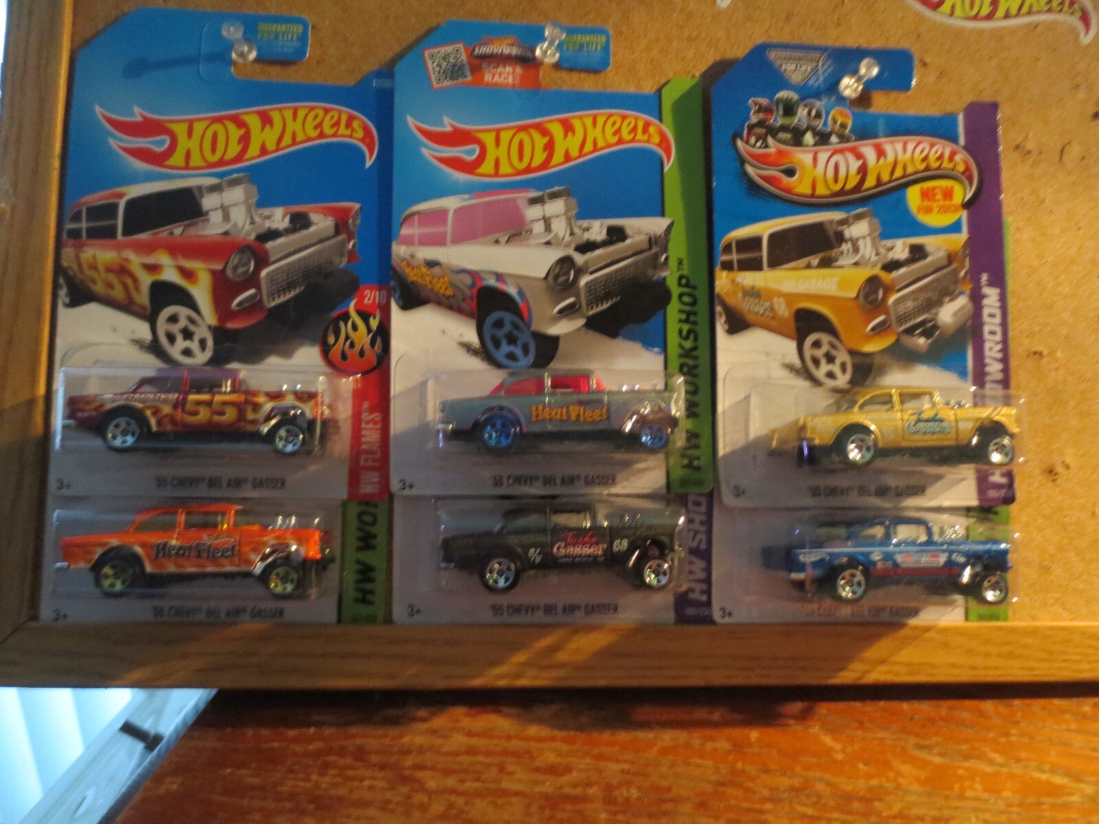 Hot Wheels '55 Chevy BelAir Gasser Lot of 6 Heat Fleet lot2 eBay