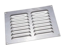 New 3 X Bright Chrome Louvred Ventilation Grille Covers 9 X 6 Inch - Onestopdiy