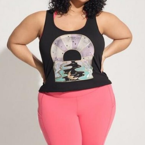 Torrid Performance Cotton Scoop Neck Sleeveless Active TankSize 0 L 12 - Bild 3 von 4