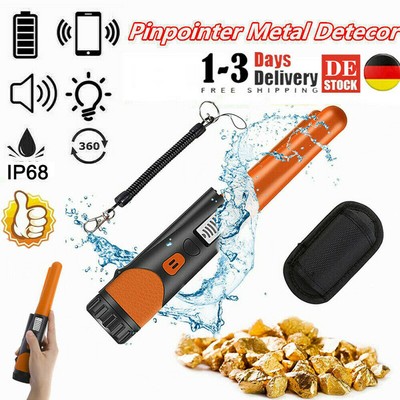 Profi LCD Metalldetektor Pro-Pointer Detector Tiefensonde Metallsuchgerät IP68