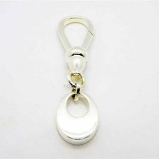 Portachiavi in Argento Opera Collection Moschettone con Ciondolo