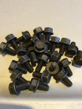(25) M6-1.0 x 12 / M6x12 Metric Hex Flange Bolts Grade 10.9 Black Epoxy Coated
