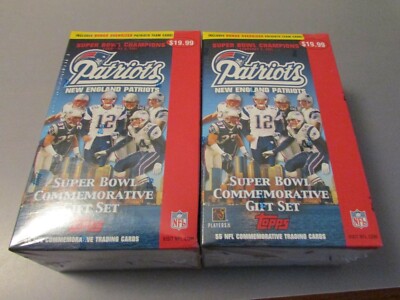 2 2005 Topps Football Patriots Super Bow Gift Sets TOM BRADY FREE SHIPPING