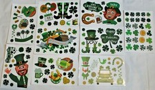 100 Pieces St. Patrick's Day Stickers Window Decals Irish Green Clovers Lucky