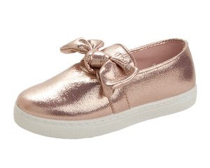 gold slip on trainers
