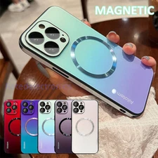 Gradient Mag Safe Shockproof Case Luxury Cover iPhone 12 13 14 Pro Max 14 Plus