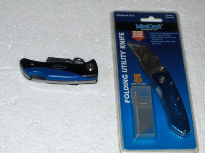SHEFFEILD Quick Change Folding Lock Utility Knife & storage, plus BONUS...