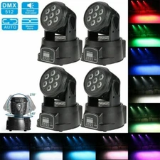 UKing 105W RGBW 4-in-1 Moving Head Stage Wash Lighting DMX512 Wedding Bar Light