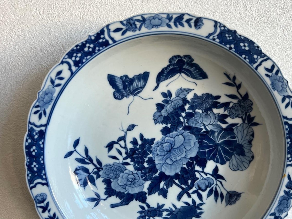 中国染付皿【桐箱付】 Chinese Jiangxi Porcelain Company Plate 江西瓷業公司 / W 22