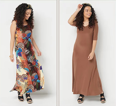 Solid Maxi Dresses MoJave/Coconut PM 