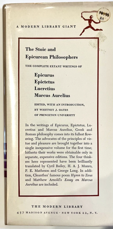 The Stoic and Epicurean Philosophers - PRISTINE First ML Giant Edition 1957 - Image 4 of 4