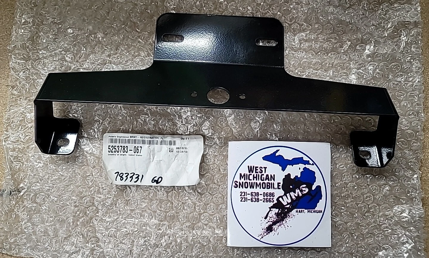Bracket, Reg, Plate, Black