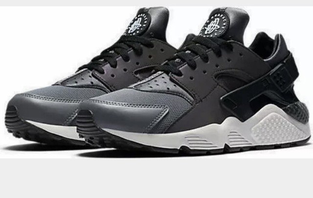 nike huarache grey black