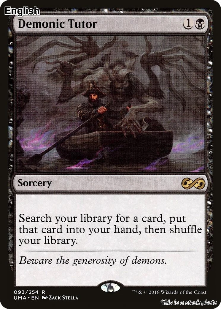 Demonic Tutor Magic: The Gathering Individual Trading Card Games