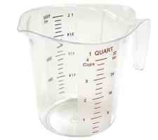 Winco Clear Polycarbonate 1 Quart Liquid Measuring Cup for Domesric Kitchen