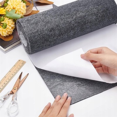 Selbstklebend Filzstoff Nadelfilz Superflex Bespannstoff aus Filz 200cm grau