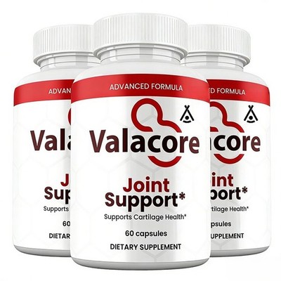 Valacore Joint Support Capsules , Max Strength Vala core Natural Pills (3 pack)