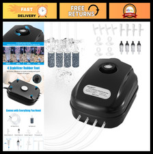 Powerful 300GPH Aquarium Air Pump for 200 Gallon Fish Tank, Hydroponic Aerator,